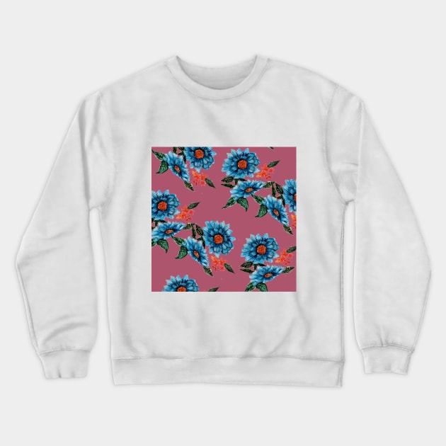 floral motif Crewneck Sweatshirt by ibtihella